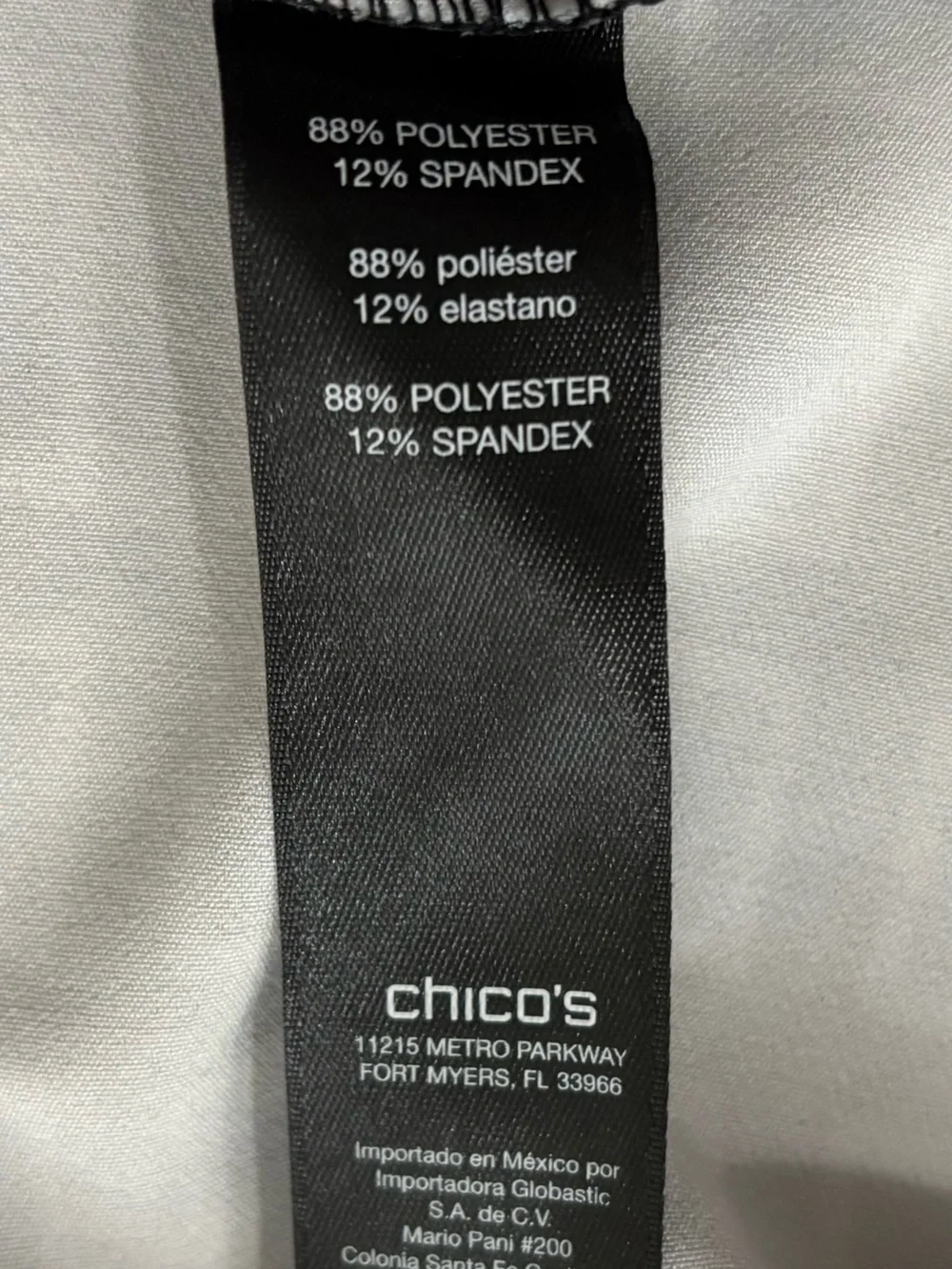 Black Label by Chicos Straight Leg Geometric Print Pants - Blue/Black Size 2.5